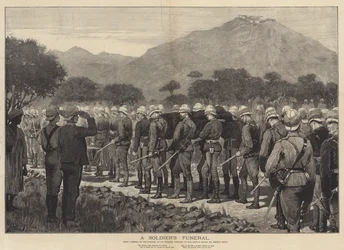 Beerdigung eines Soldaten